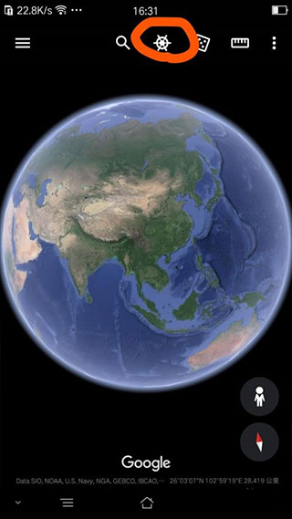 google地球看夜景圖教程