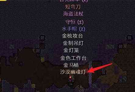 泰拉瑞亚沙漠幽魂灯获取方法.jpg