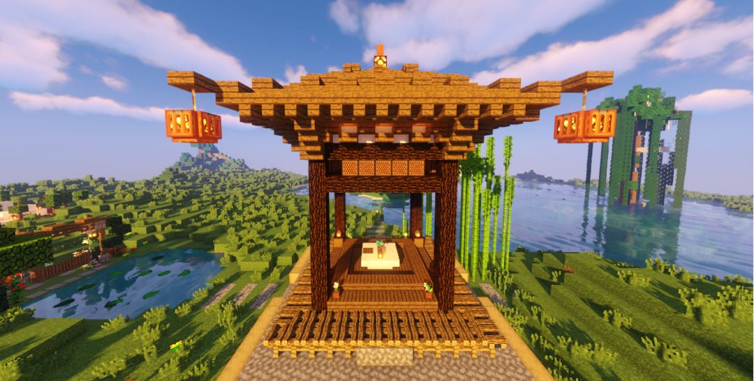 创意建筑指南：在《我的世界》中打造中式古风亭与大红灯笼