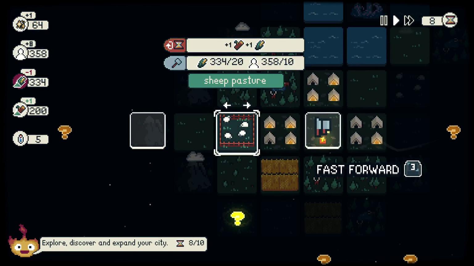 极简风格生存建造游戏《鲁尔和昏暗定居者》现已推出试玩Demo