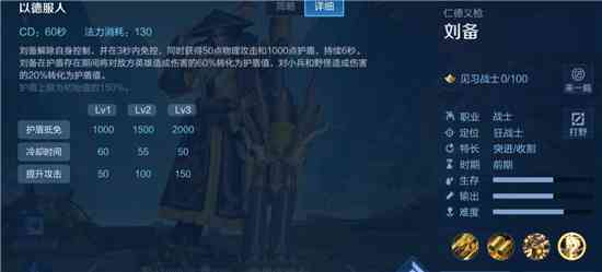 王者荣耀刘备英雄技能介绍